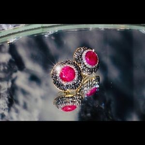 Ruby Gemstone Earrings
